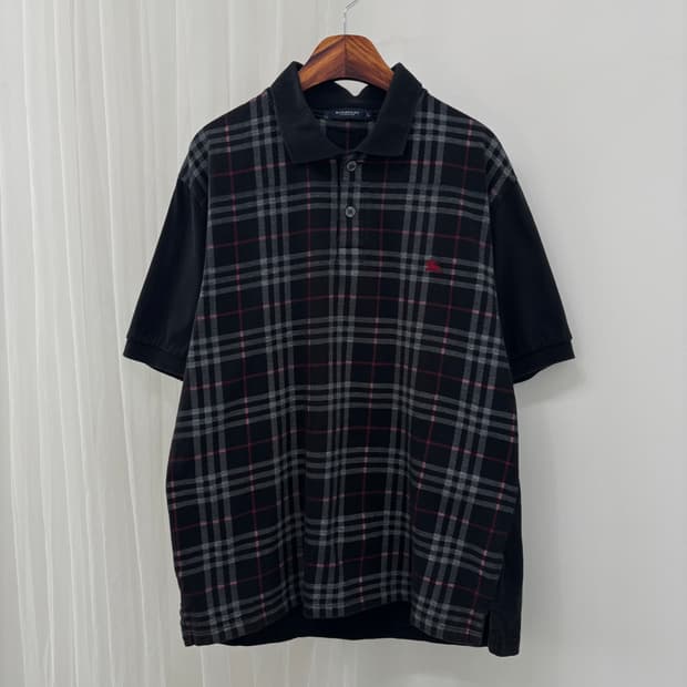 정품 BURBERRY LONDON 로고 반팔티셔츠