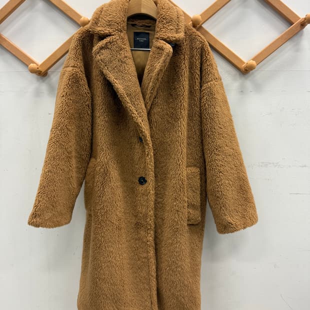 위켄드 막스마라 테디 코트 /카멜 브라운 