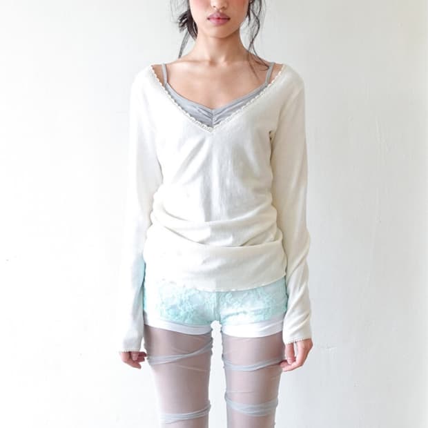 샵페어리 fe.3 iris long top cream