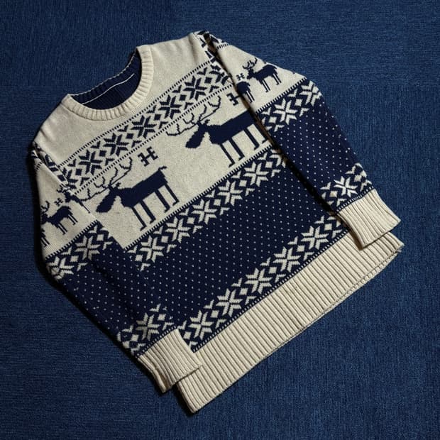 빈티지 노르딕 니트 스웨터