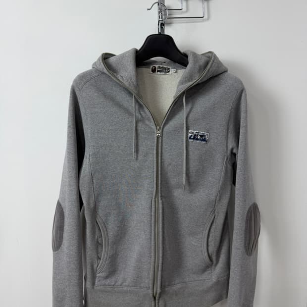 베이프 그레이 후드집업