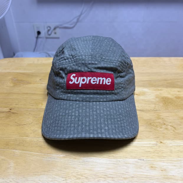 슈프림 워시드 시어서커 캠프캡 토프 22SS