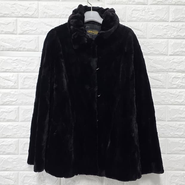 택포// 월드FUR 통밍크 코트 M