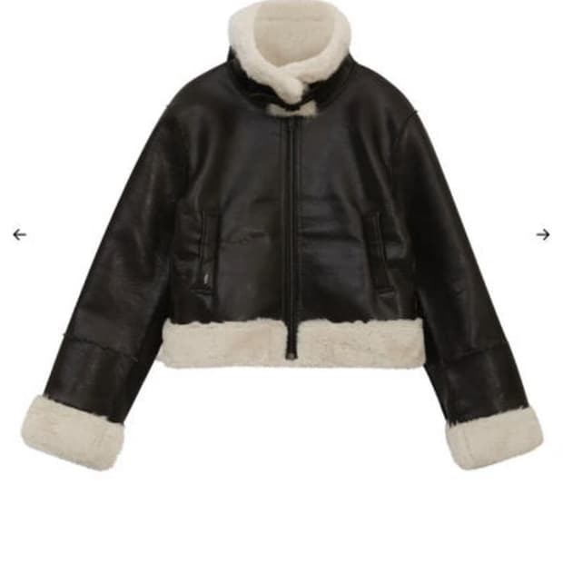 새상품 보헴서 보헤미안서울 슬림핏 셔링 무스탕 다크브라운