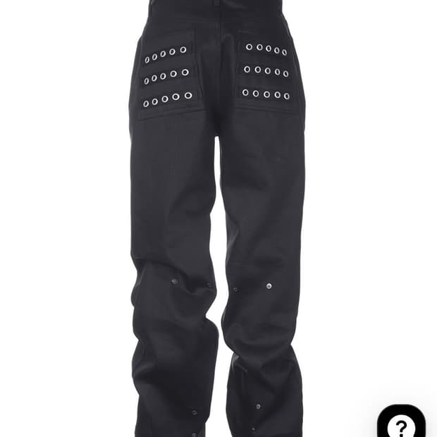 Eyelet Button Black Jeans 아일렛 버튼 블랙 진