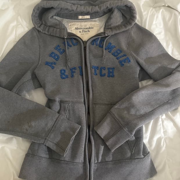 아베크롬비 그레이 후드집업