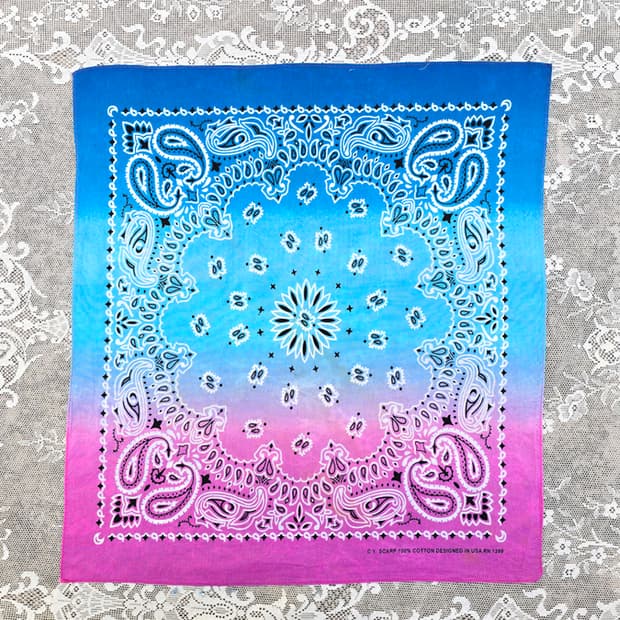 90s 페이즐리 반다나 (made in usa)