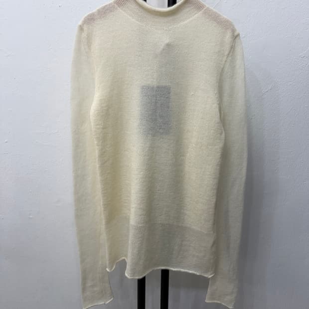 새제품) 질샌더 정품 여성 모헤어 시스루 니트 34