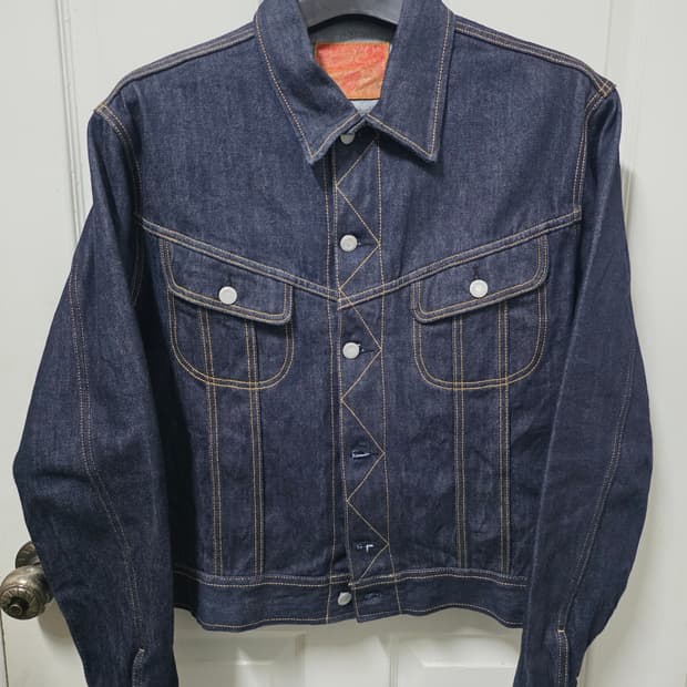 VDR 비디알 100j 웨스턴 셀비지 데님자켓 S사이즈