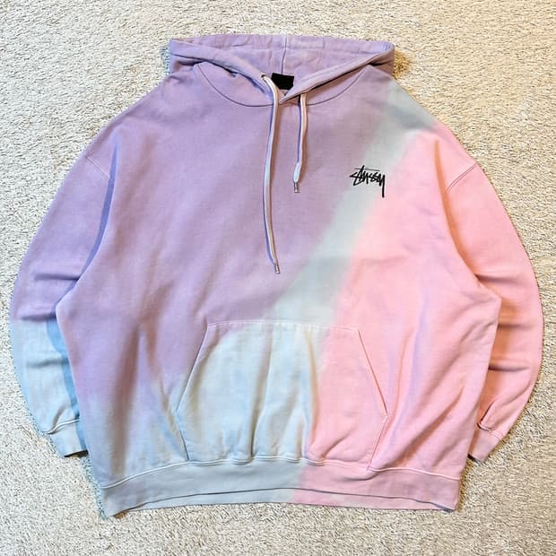 희귀) 스투시 STUSSY 스탁로고 타이다이 후드티 10