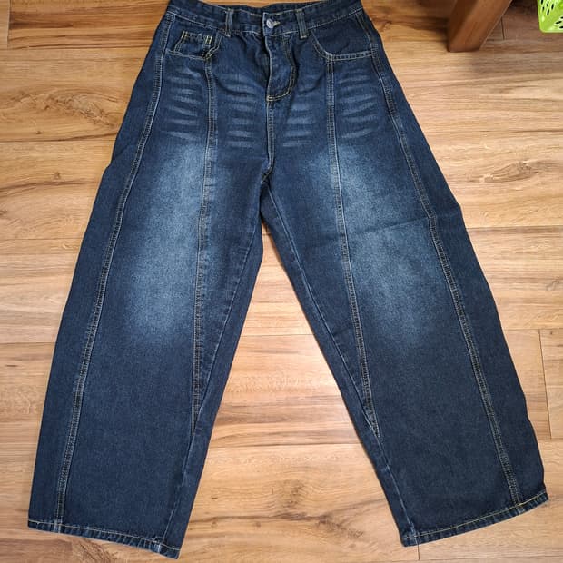 커브드 데님팬츠