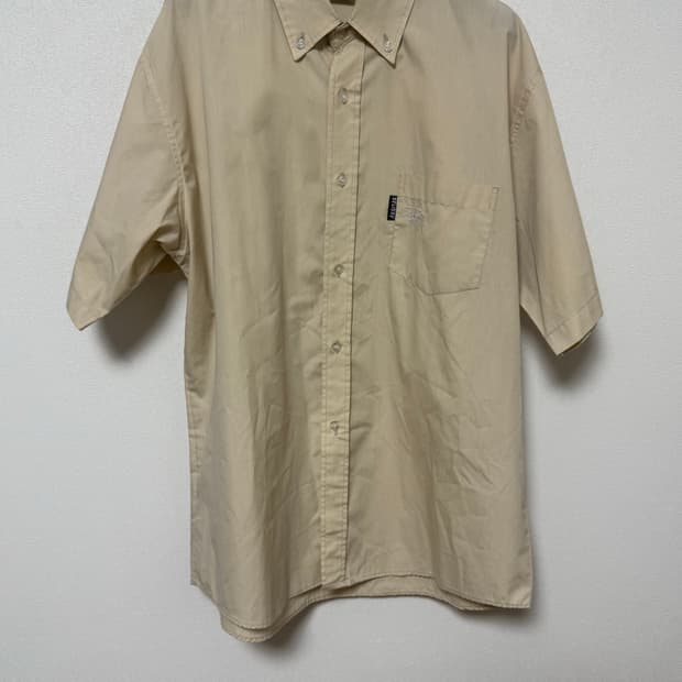 [STUSSY] 90s 스투시 베이지 반팔 셔츠
