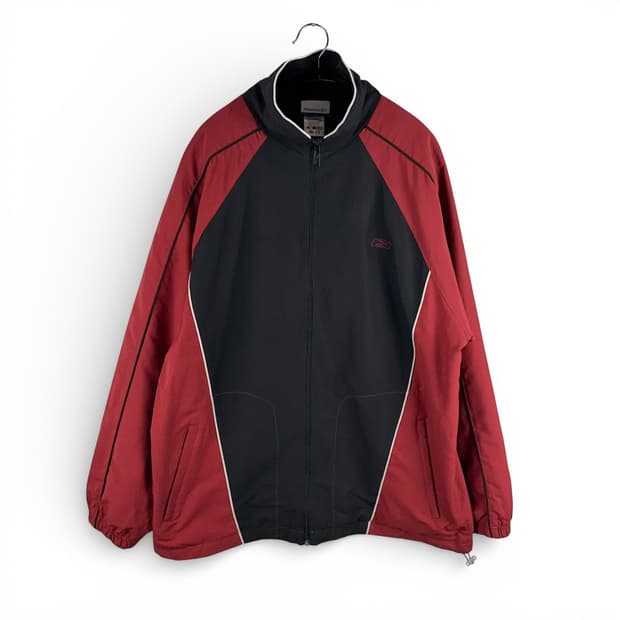 (M) 리복 올드스쿨 바람막이 블랙/레드