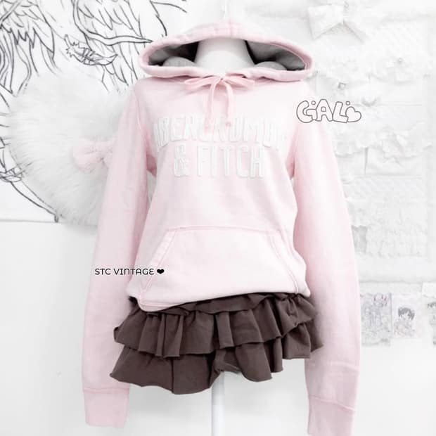 아베크롬비 딸기우유 핑크 후드티