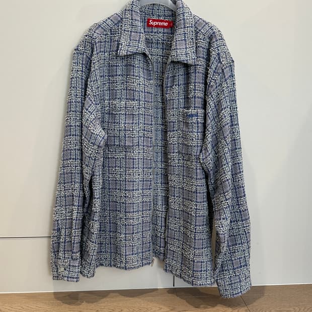 슈프림 24fw 부클 셔츠 L