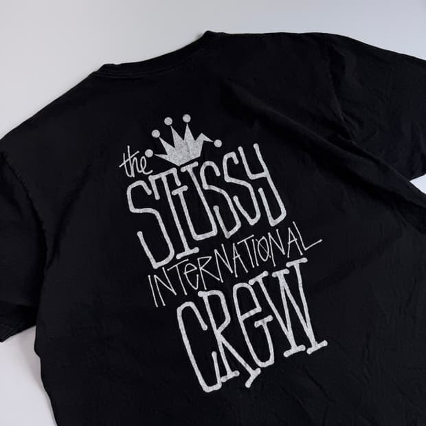 Stussy 스투시 크라운 인터내셔널 피그먼트 다이드 반팔티