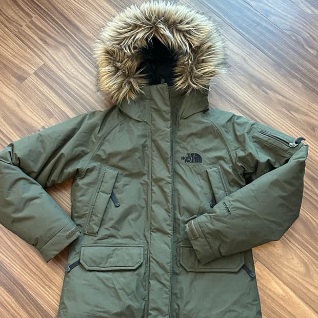 노스페이스 패딩 85(M) 카키