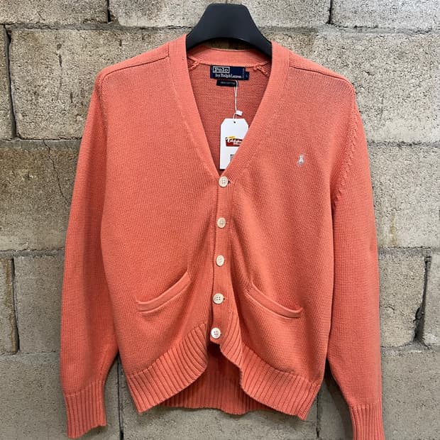 폴로 랄프로렌 코랄 브이넥 니트 가디건