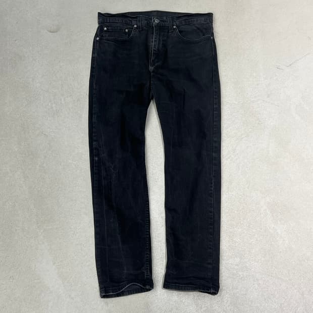 리바이스 502 흑청 데님팬츠 s09752