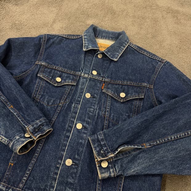 [ 정품/M ] 리바이스 70651-0217 데님 트러커 청자켓