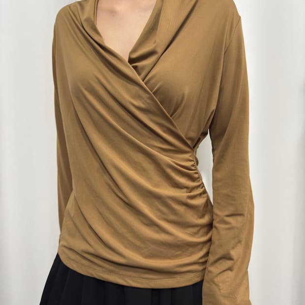 dhc wrap blouse