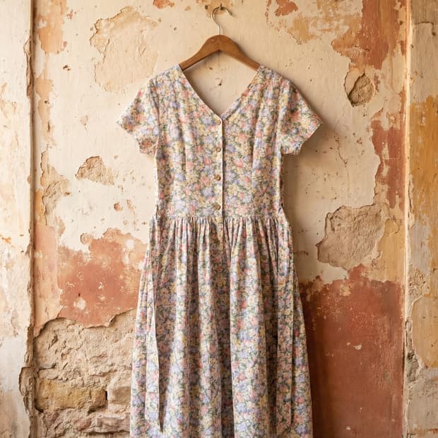 빈티지 플라워 원피스