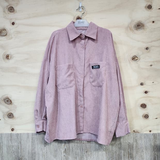 371) 여성 코듀로이 셔츠