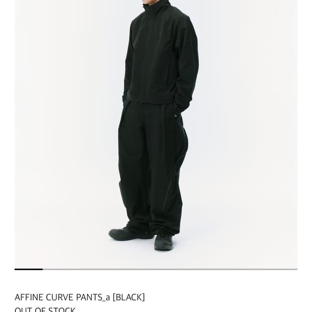 산산기어 어파인 커브 팬츠 블랙 3사이즈