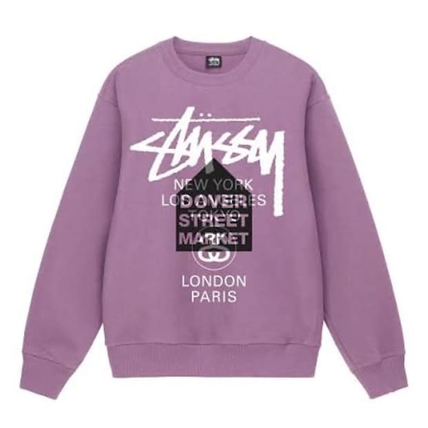 스투시 도버 스트리트 마켓 월드투어 스웻셔츠