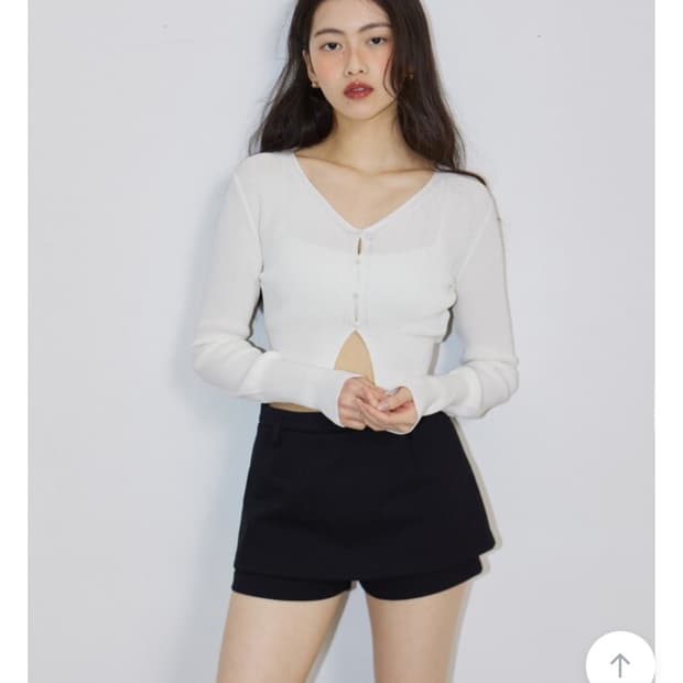 미치코런던 크롭 가디건 S