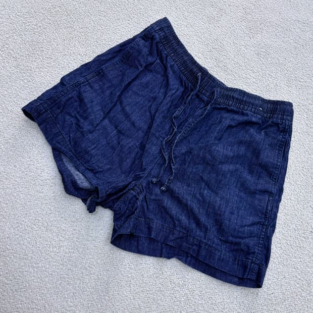 L 탑텐 여성 네이비 반바지 0420E