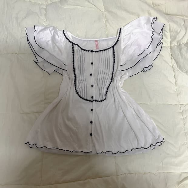 빈티지 블라우스 양산형 달천깔 페어리 블라우스 모리 일본빈티지 모리룩