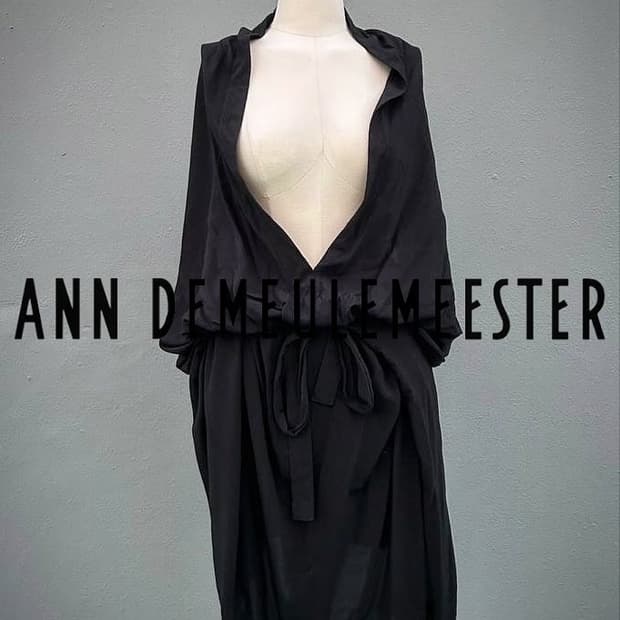 Ann Demeulemeester Draped Dress 2021SS