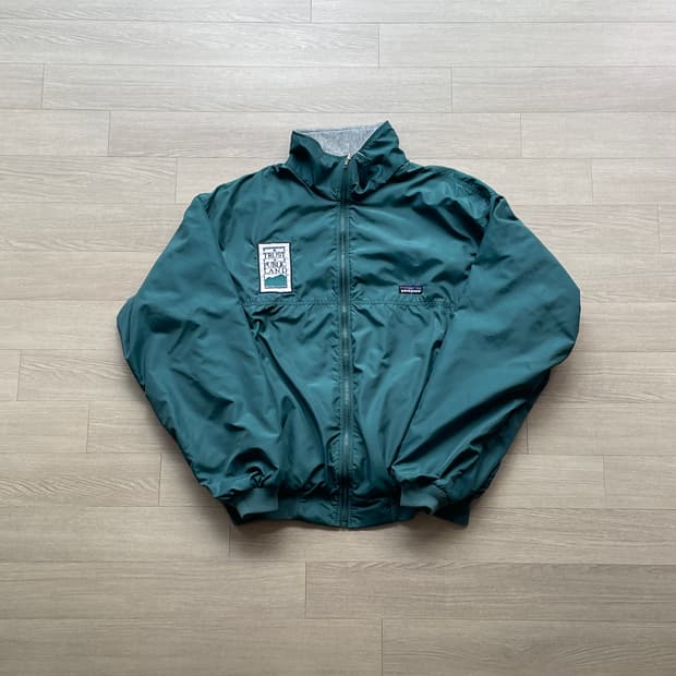 90s 파타고니아 쉘드 신칠라 봄버 자켓 눈없산 그린 rare
