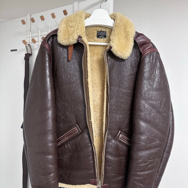 리얼맥코이 B-6 레더 무스탕 40(100)