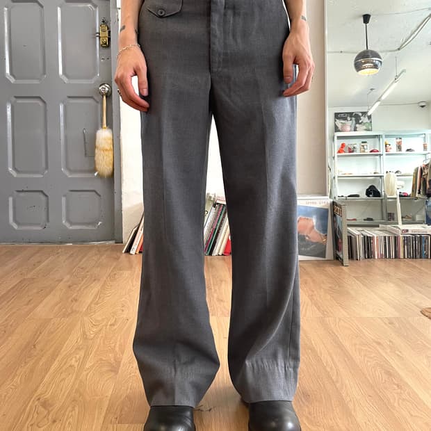 80s 빈티지 울 팬츠 그레이