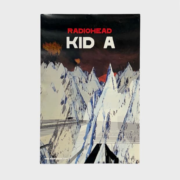 라디오헤드 RADIOHEAD 빈티지 포스터 정품 (액자포함)