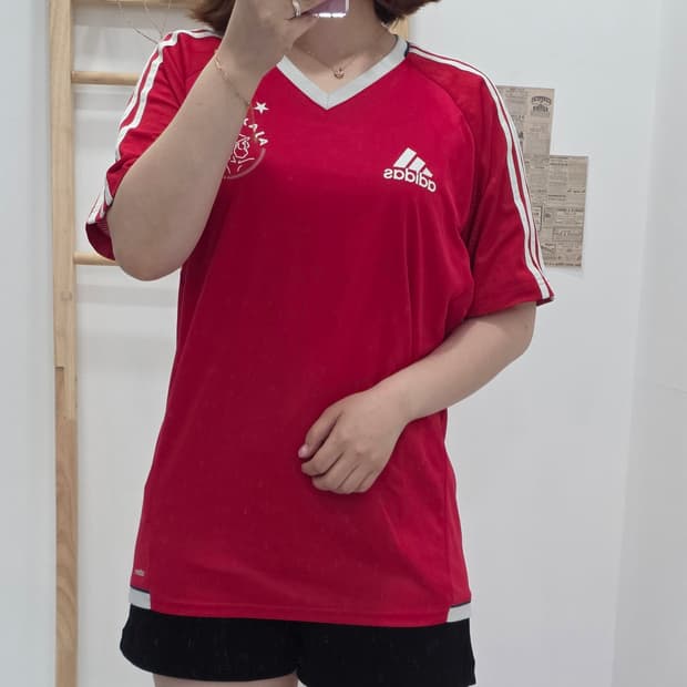 [프립]M/ 아디다스 축구 유니폼 져지 레드