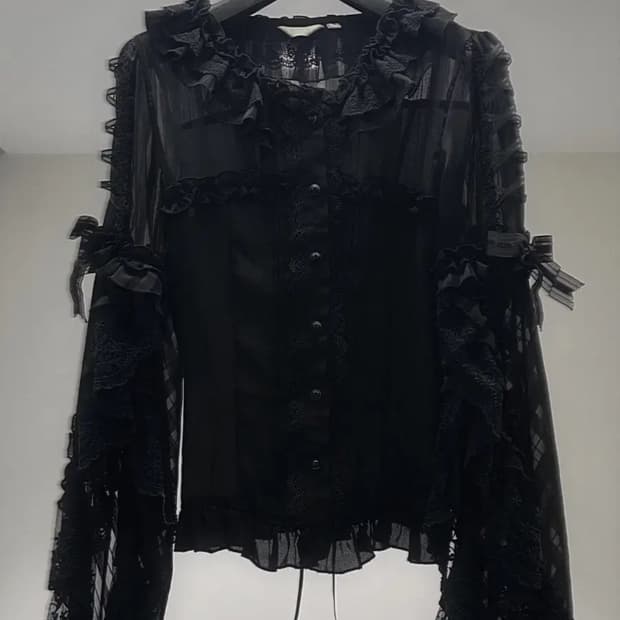 일본 빈티지 고스 고딕 로리타 S