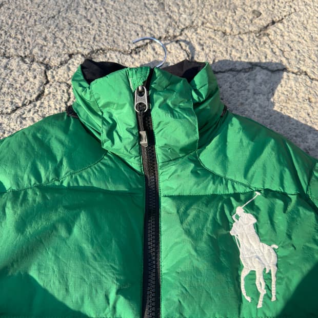 폴로랄프로렌 그린 빅포니 푸퍼 다운 패딩 B31