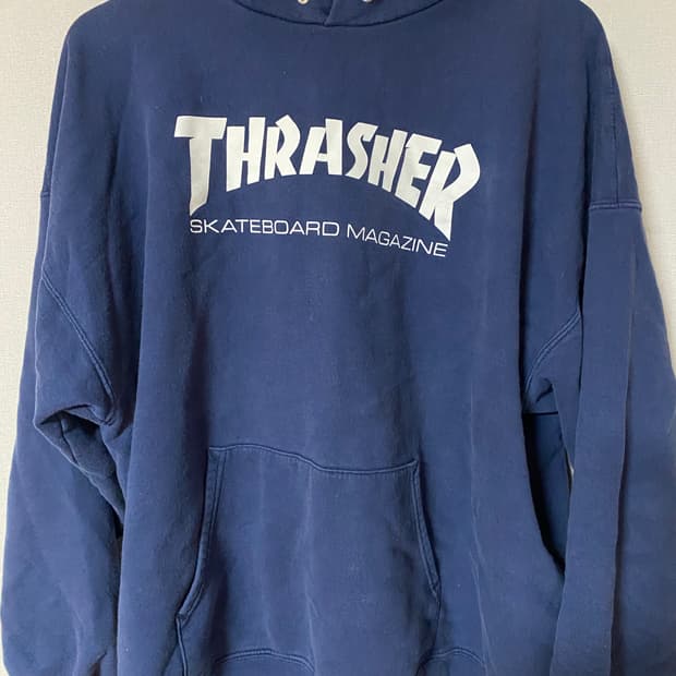 빈티지 트레셔 후드티 네이비 XL