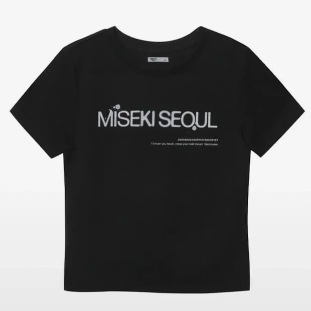 미세키서울 로고 반팔티