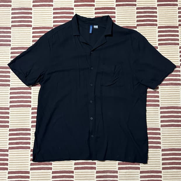 H&M 비스코스 레이온 반팔 셔츠 SIZE XL