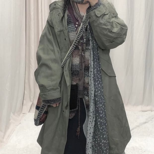 선가든파티 일본 빈티지 코디 세트/야상 차일드매거진 미라이클립 모리걸히피