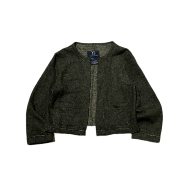 Y’s Yohji Yamamoto 요지야마모토 울 가디건 크롭자켓
