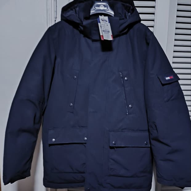 새거 XL 타미힐피거 헤비패딩 덕다운
