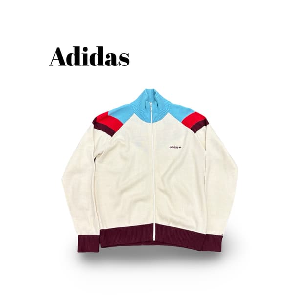 (95)아디다스컬러블록니트집업