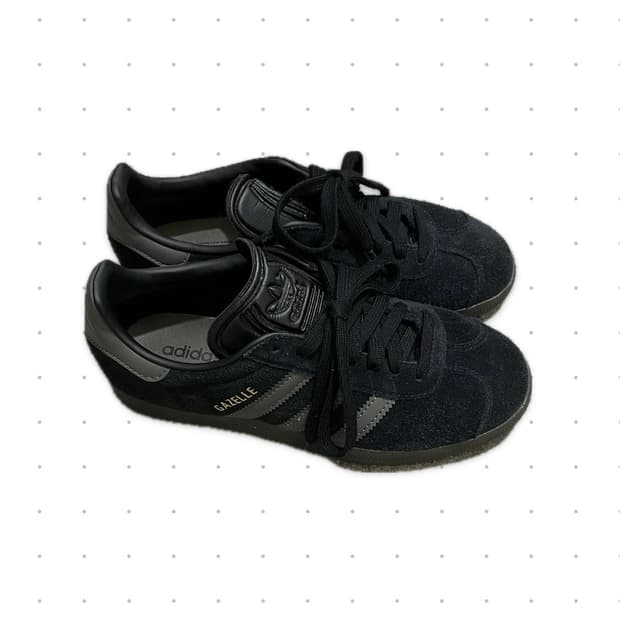 gazelle core black gold metallic gum