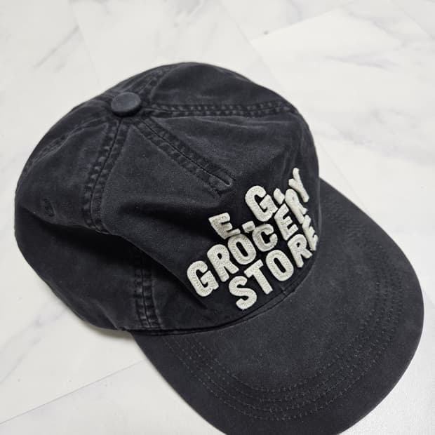 에스피오나지 Grocery 5Panel Vintage Cap Black