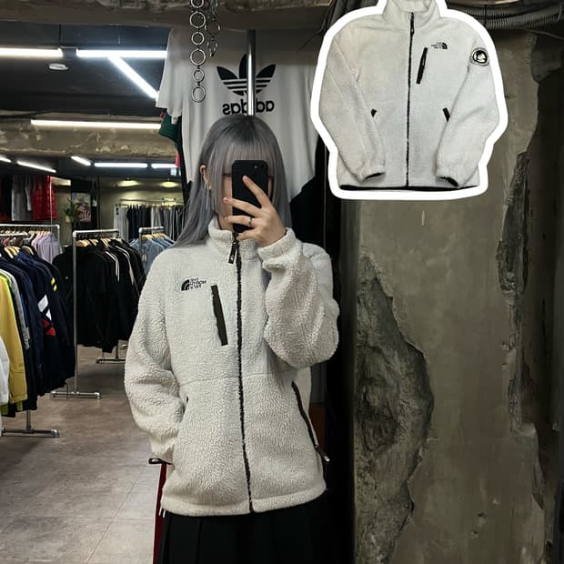 노스페이스 플리스 자켓 아이보리 S/90  #csz2498